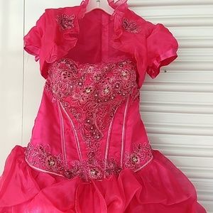 Mary's Pink Quinceanera Dress with Jacket